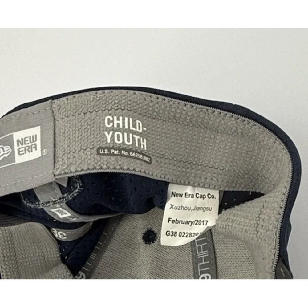 Dallas Cowboys New Era 39THIRTY Hat Navy Blue Stretch Fit Child Youth NFL Cap